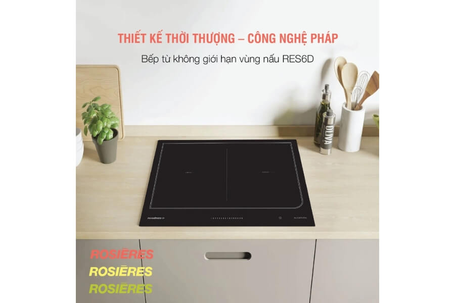 Bếp từ không giới hạn 60cm âm bàn Rosieres RES6D