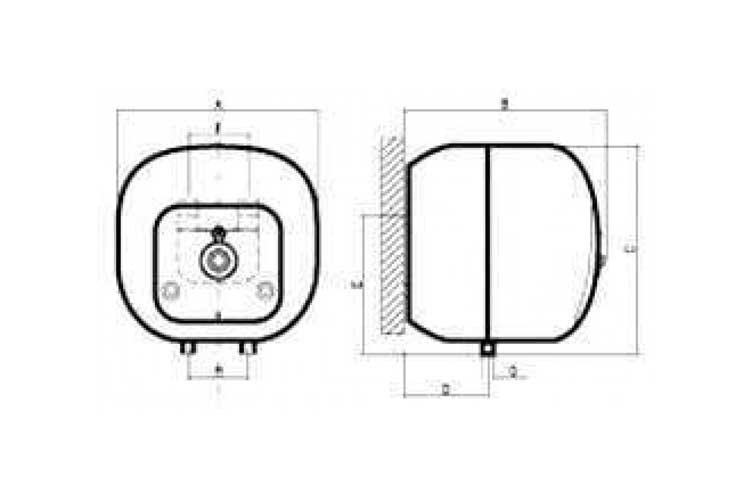 Máy nước nóng Ferroli CUBO E 15L