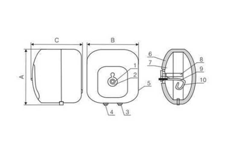 Máy nước nóng Ferroli CUBO 15L