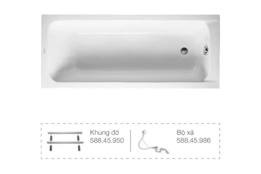 Bồn tắm âm D-code 1700 Duravit 588.45.646