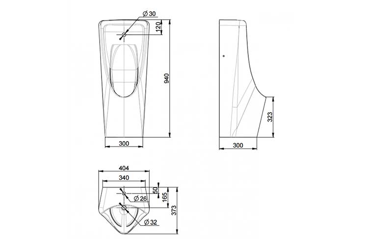 Bồn tiểu nam đặt sàn American Standard WP-6605T