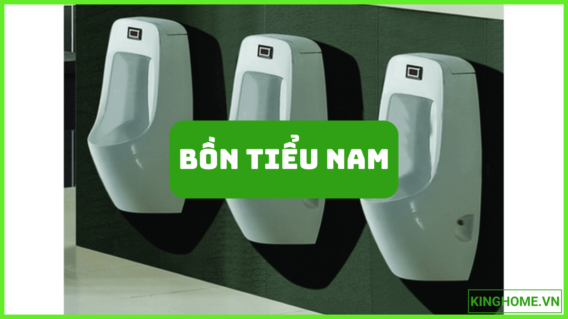 Khái niệm và tầm quan trọng của bồn tiểu nam trong thiết kế