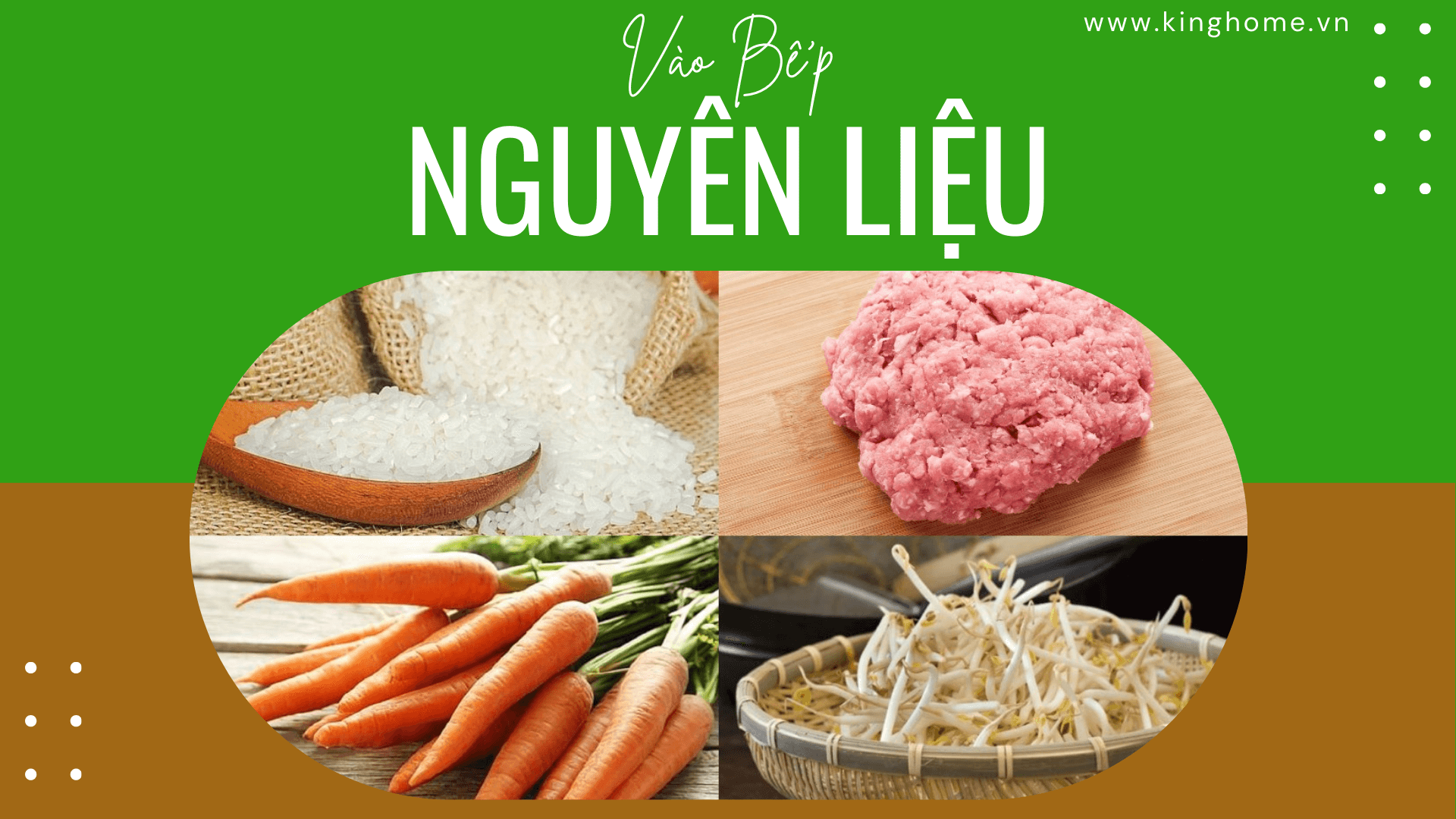 Nguyên liệu Cháo thịt băm cà rốt