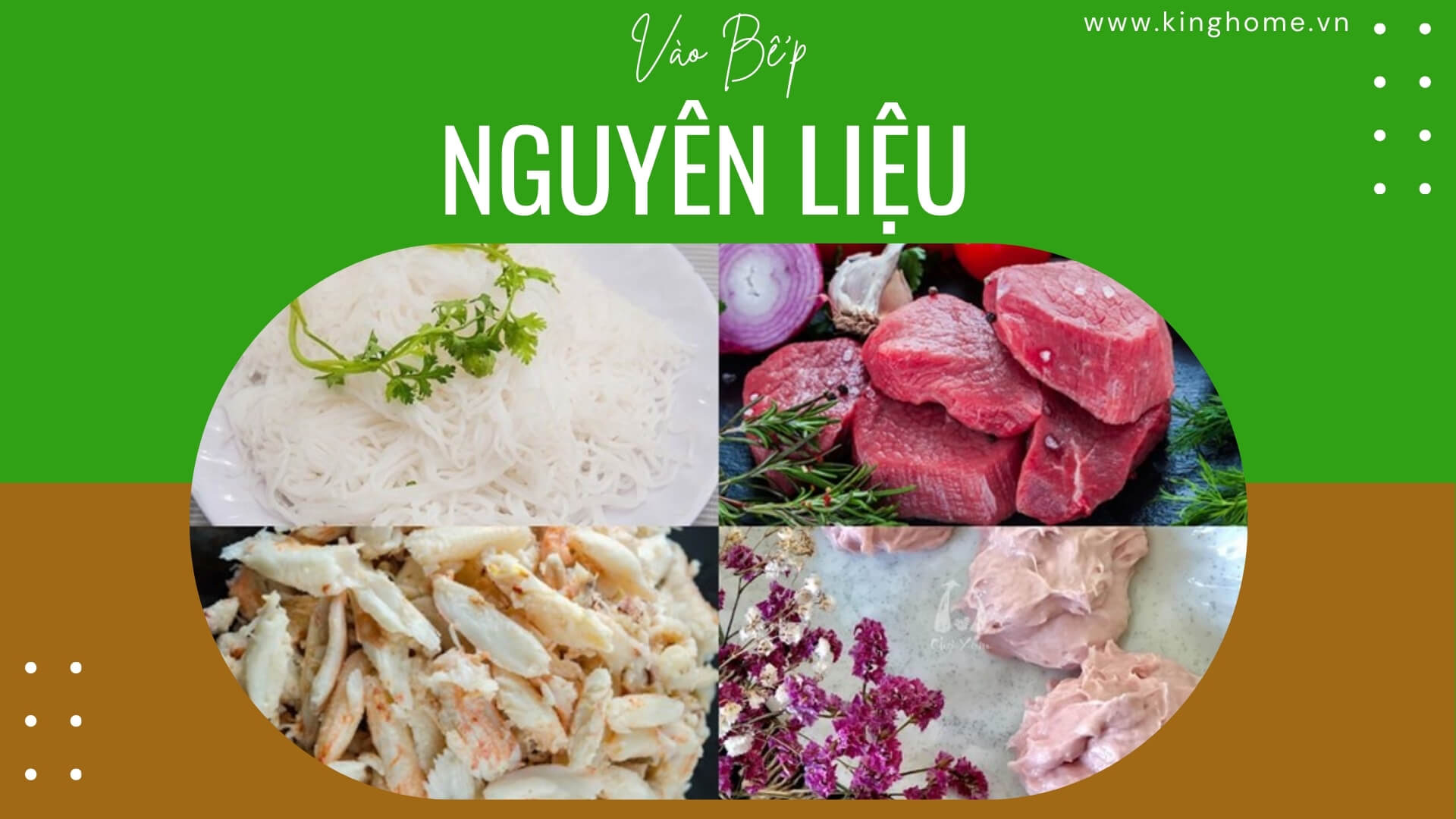 Nguyên liệu bún bò chả cua