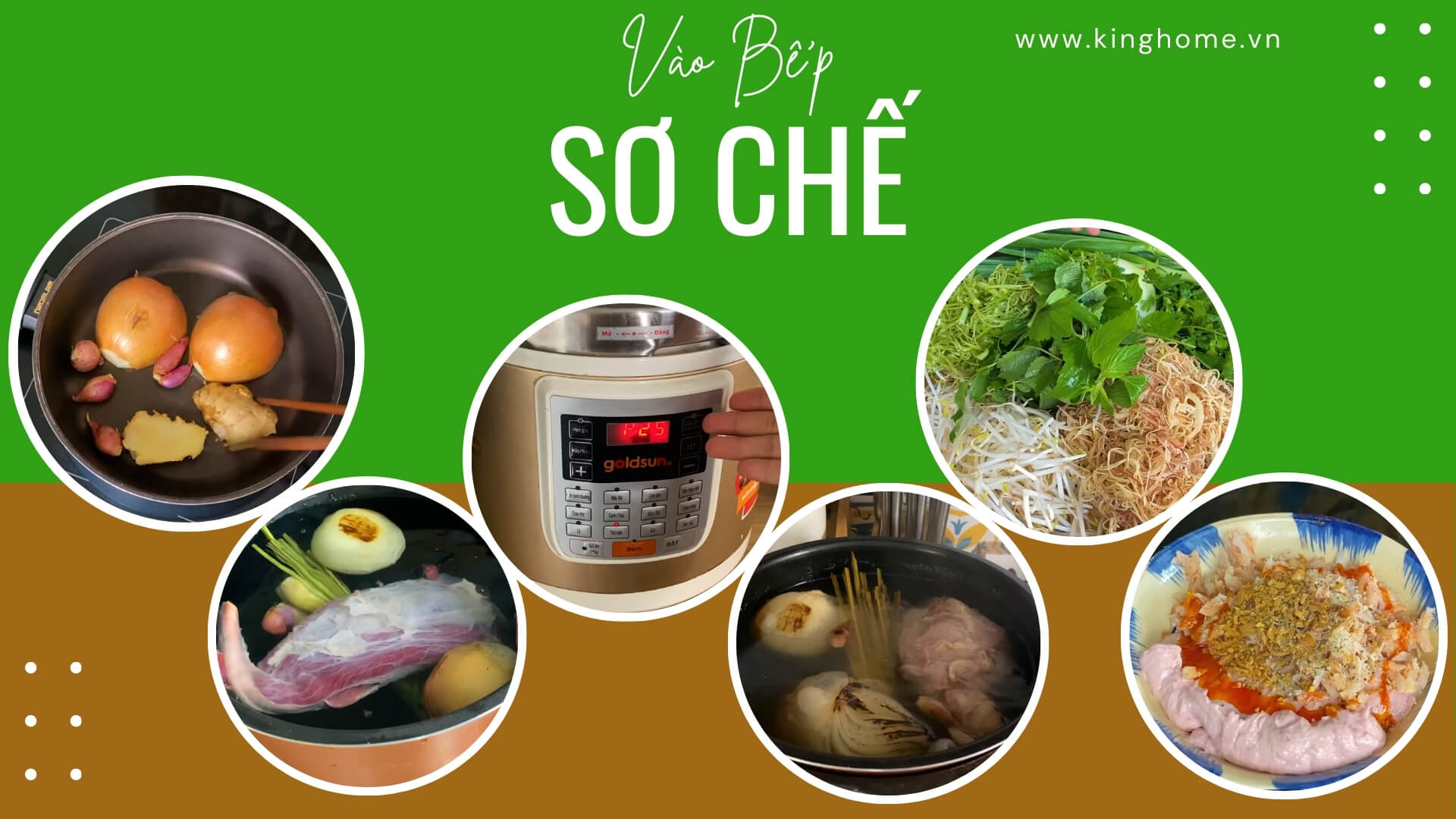 Sơ chế bún bò chả cua