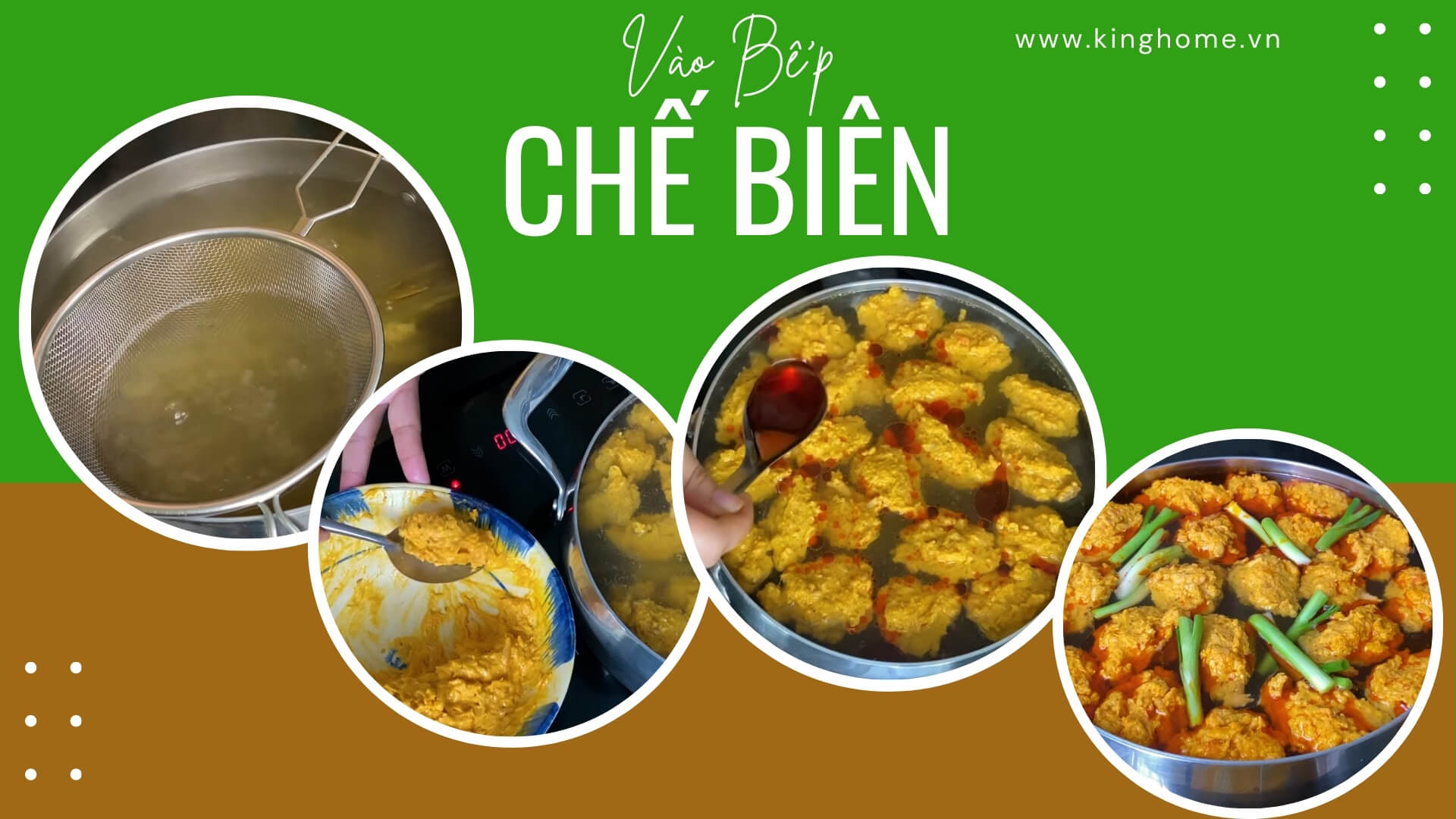 Chế biến bún bò chả cua