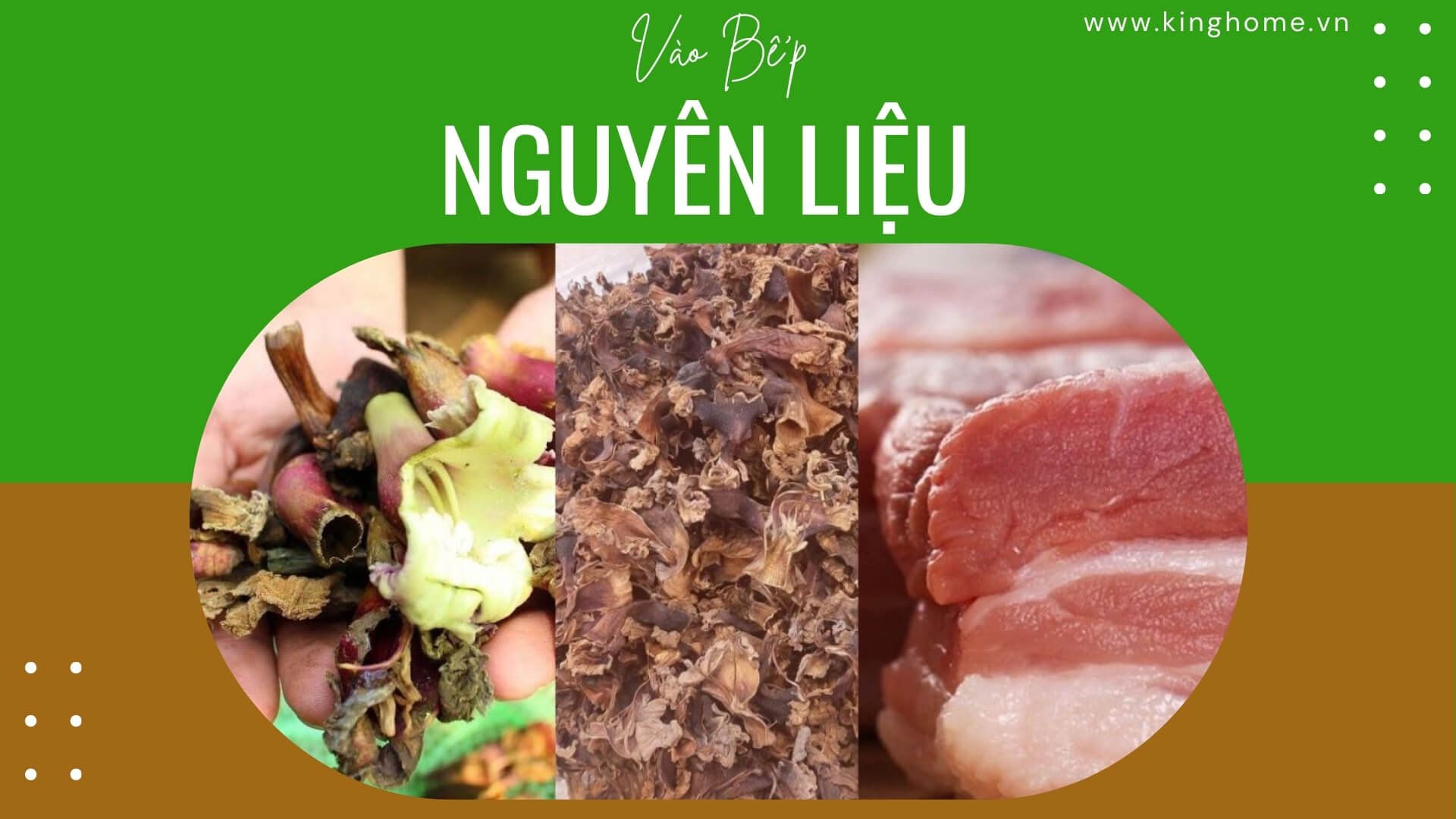 Nguyên liệu làm hoa núc nác khô xào thịt heo