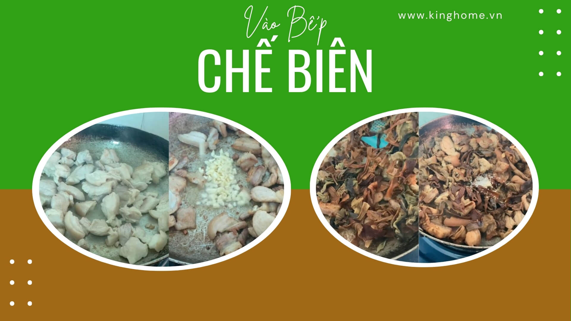 Chế biến hoa núc nác khô xào thịt heo