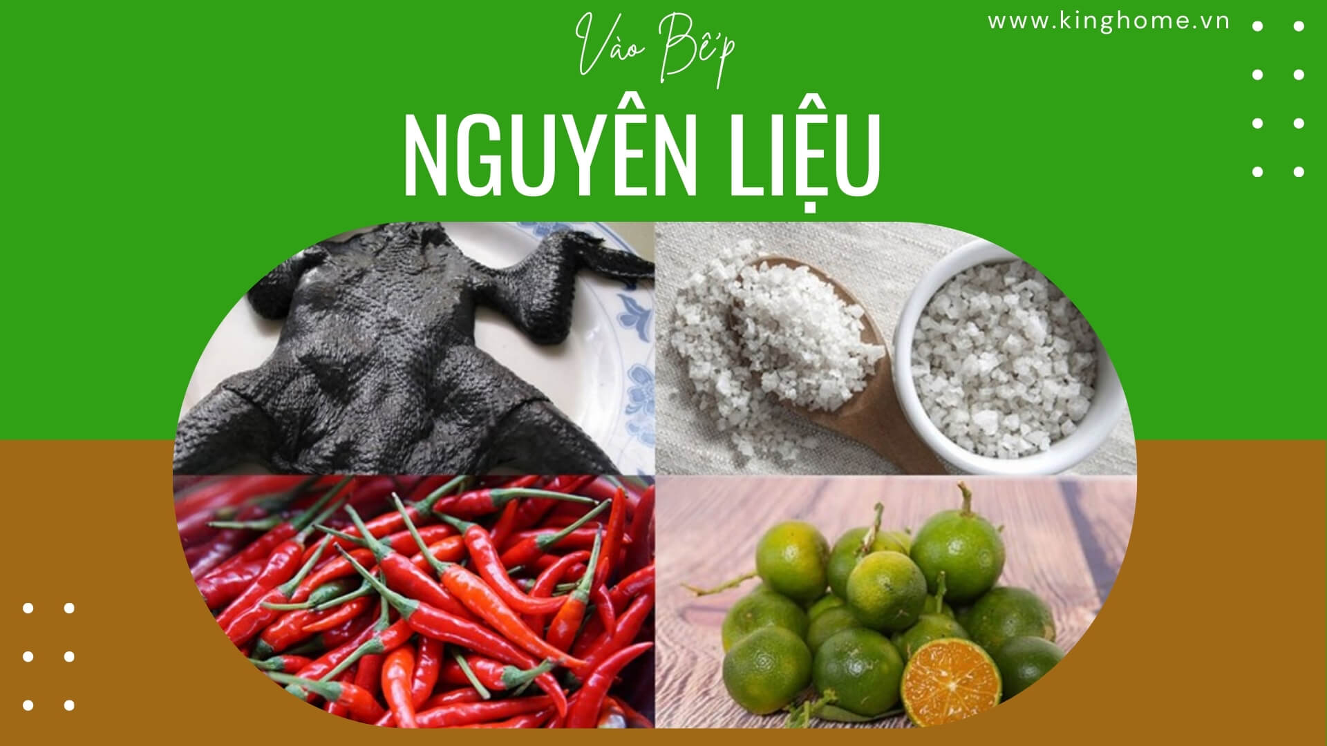 Nguyên liệu gà ác nướng muối ớt cay