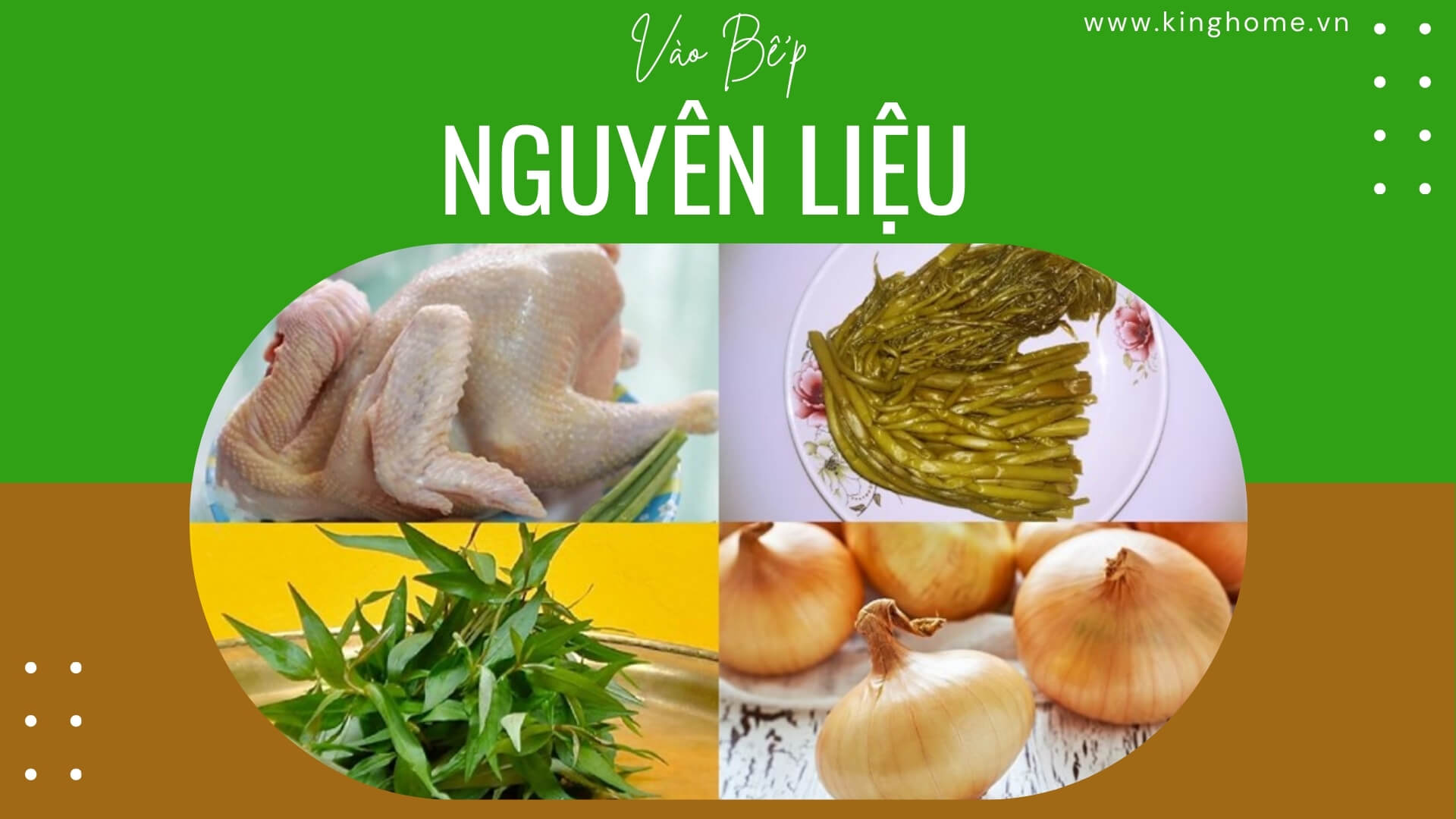 Nguyên liệu làm món gỏi gà rau móp chua ngọt