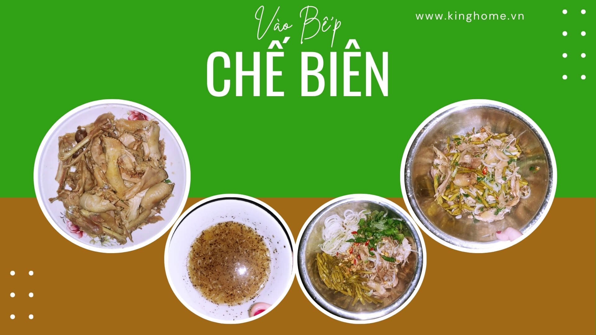 Chế biến món gỏi gà rau móp chua ngọt