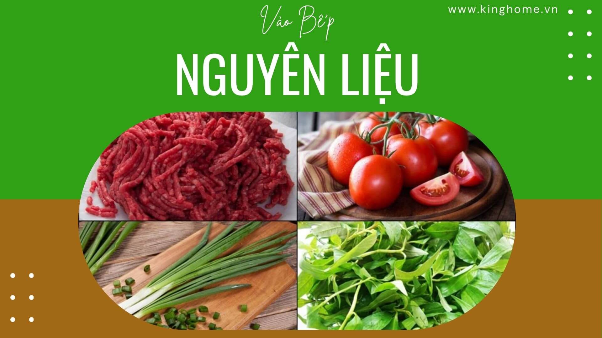 Nguyên liệu làm món bún thịt bò cà chua chua ngọt