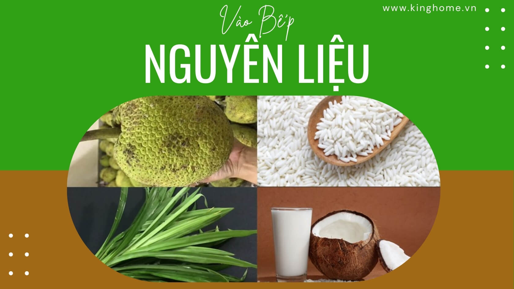 Nguyên liệu nấu chè sakê nếp dẻo thơm ngon