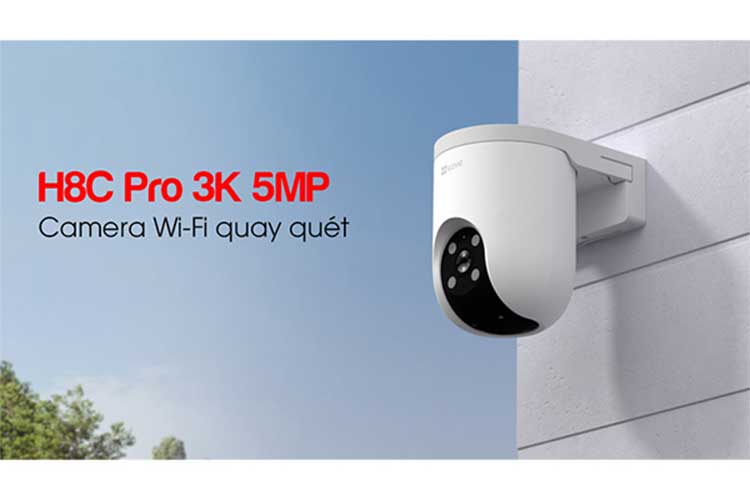 Camera Wifi quay quét Ezviz CS-H8C 3K 5MP Pro Color