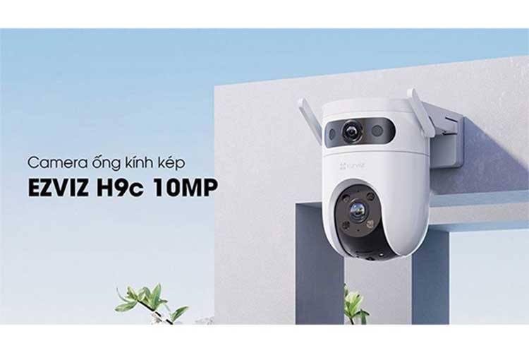 Camera Wifi quay quét, ống kính kép Ezviz H9C (5MP+5MP)