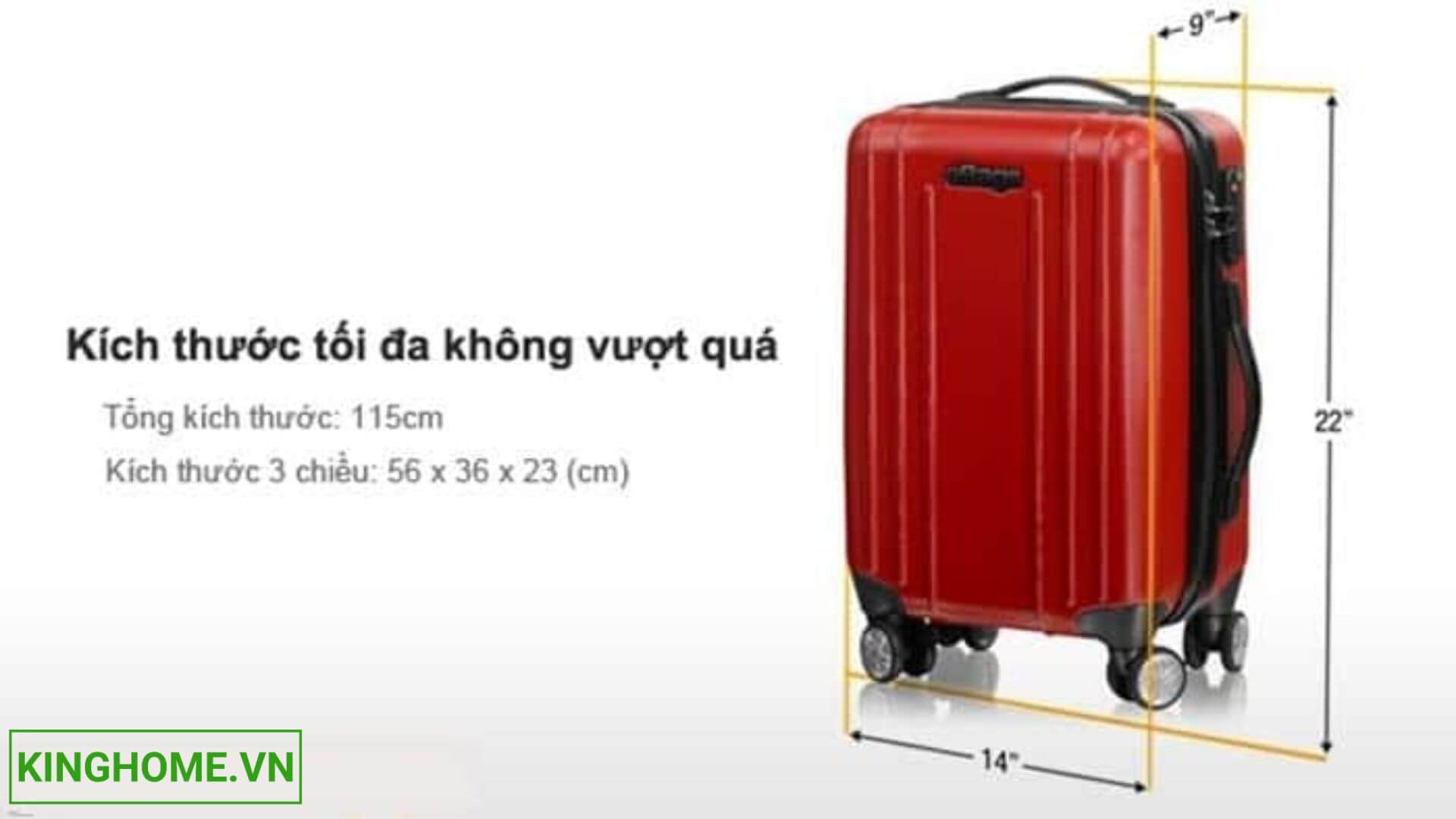 Quy định về kích thước vali ký gửi của hãng Vietnam Airlines