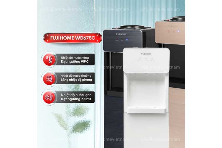 Cây nước nóng lạnh Fujihome WD675C-B