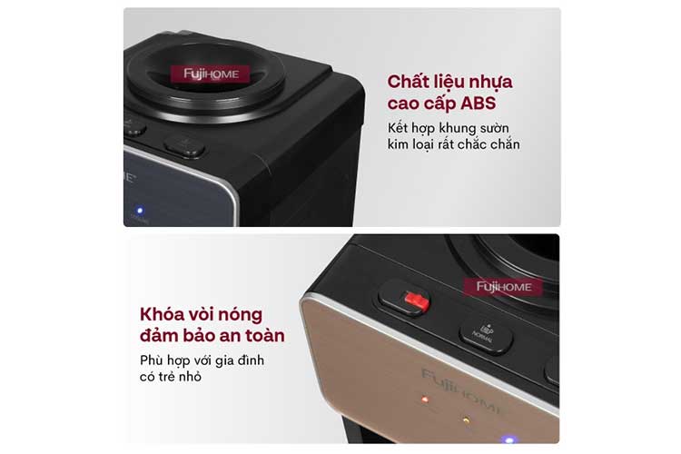 Cây nước nóng lạnh Fujihome WD675C-B