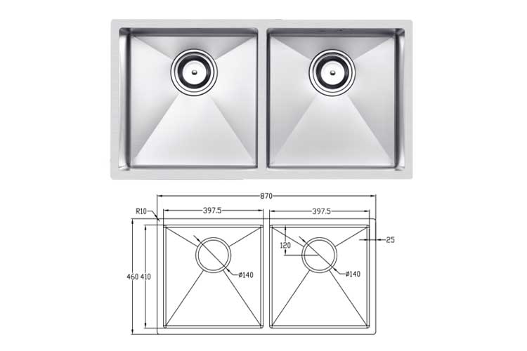 Chậu rửa bát chống xước Eurogold EUC28746EB