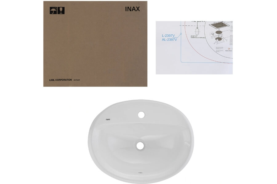 Chậu rửa dương bàn Inax AL-2395V(EC/FC)