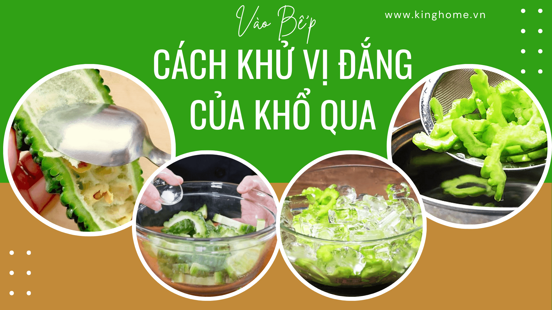 Cách khử vị đắng của khổ qua