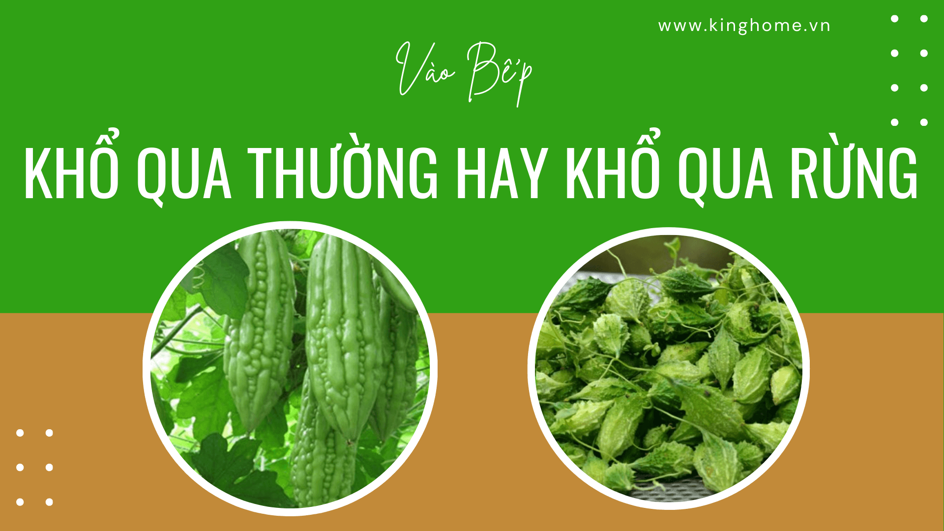 Nên chọn khổ qua thường hay khổ qua rừng