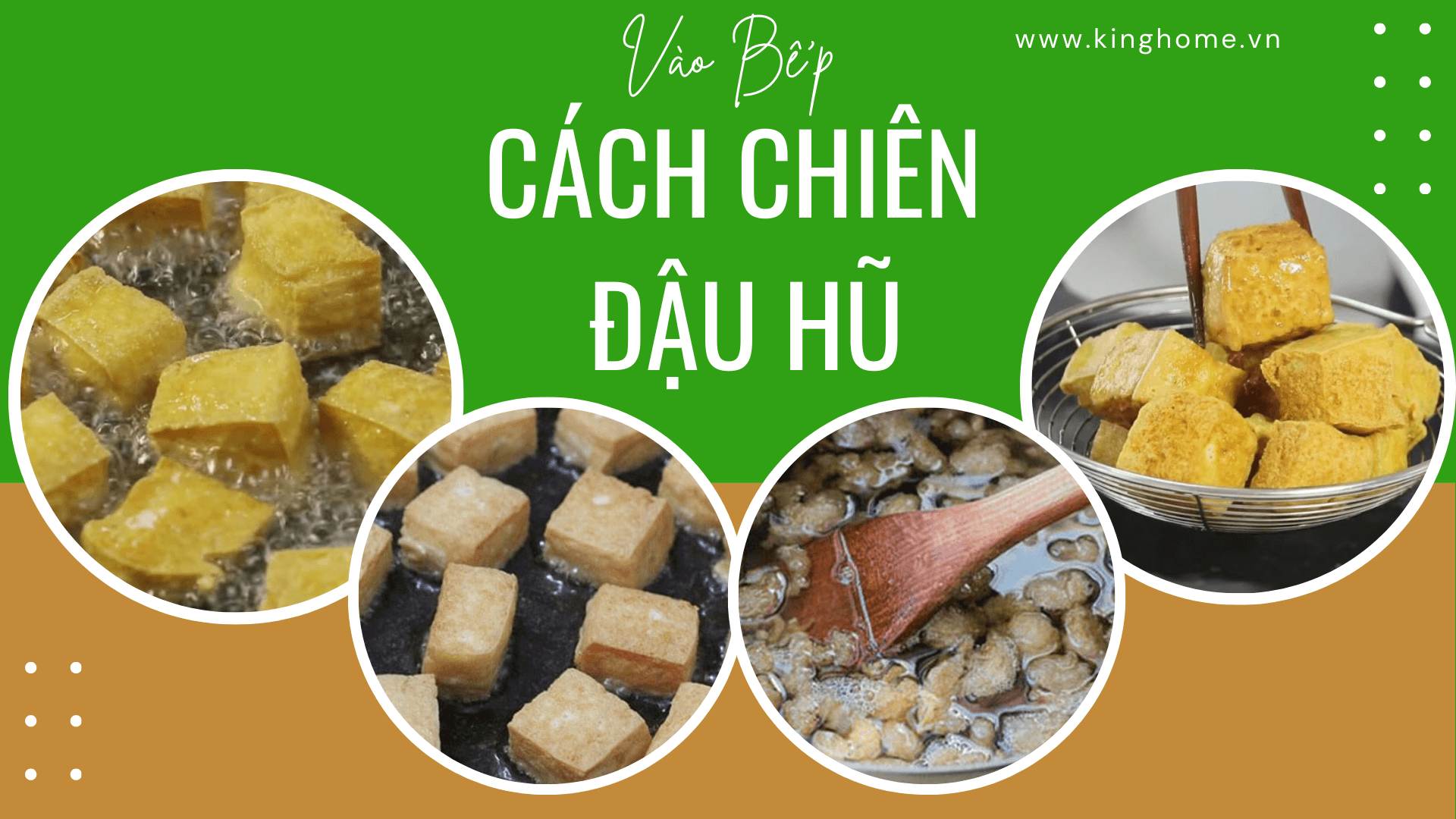 Cách chiên đậu hũ giòn ngon