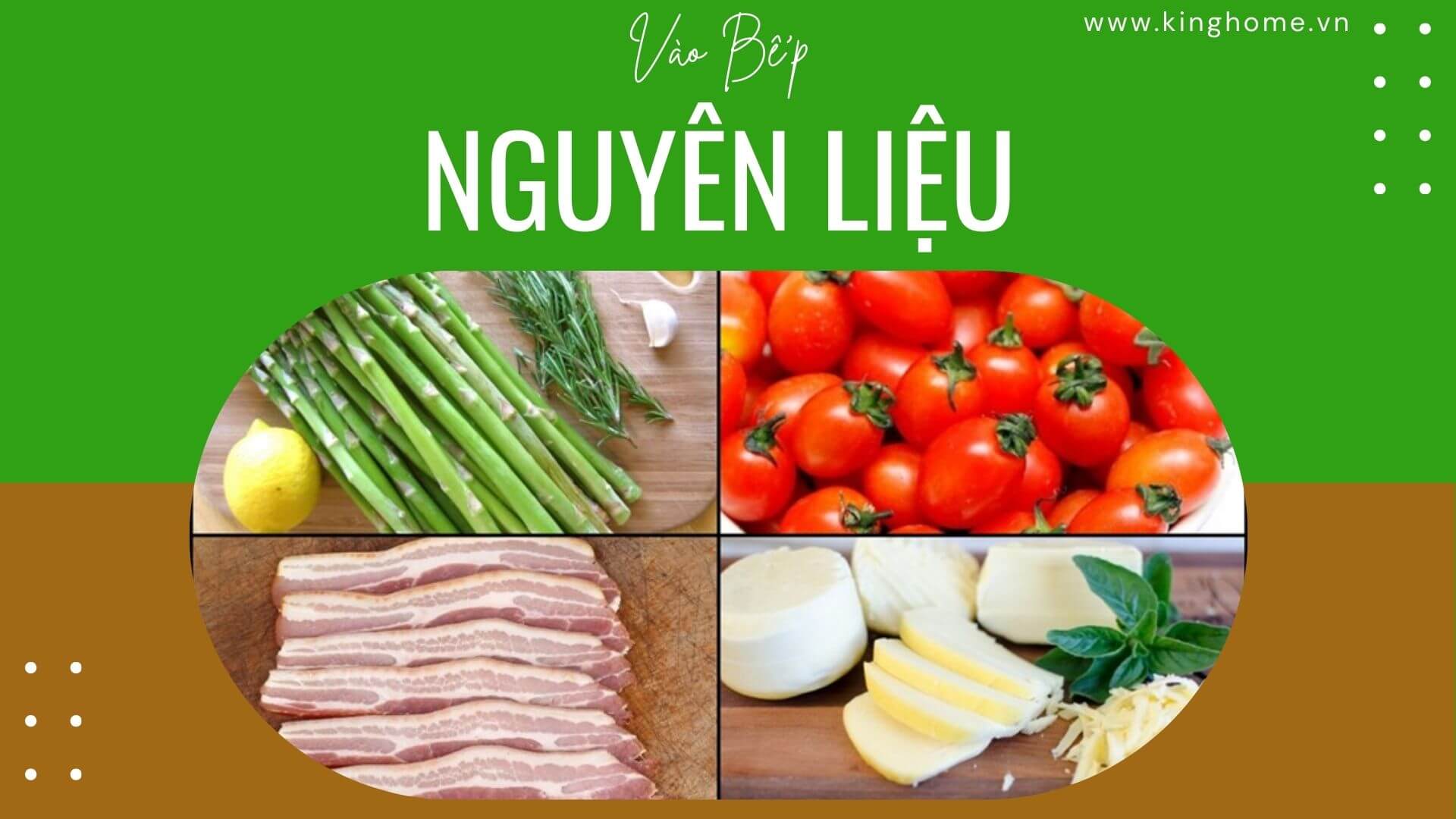 Nguyên liệu Măng tây nướng phô mai