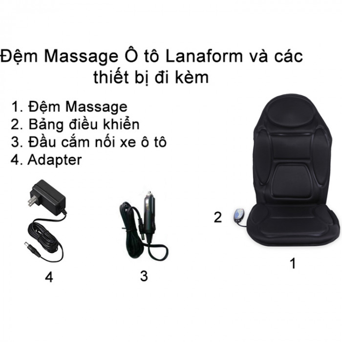 Phụ kiện Đệm massage ô tô Lanaform LA110304