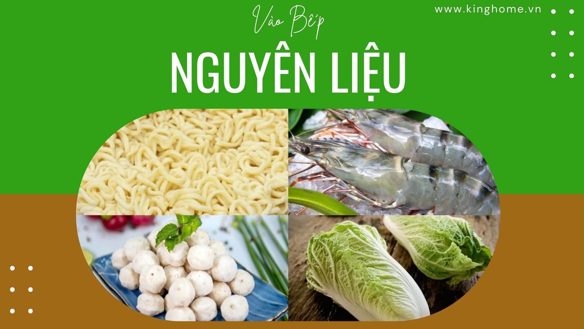 Nguyên liệu làm mì cay hải sản