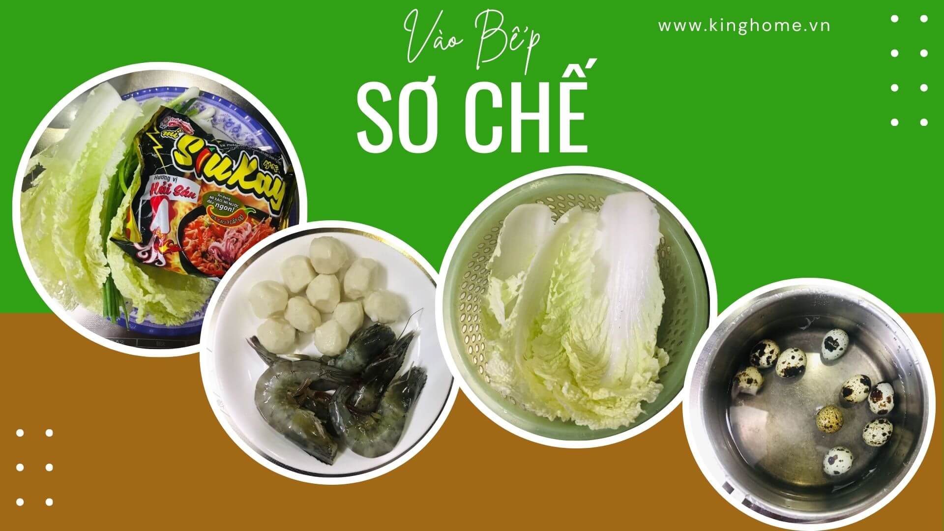 Sơ chế mì cay hải sản