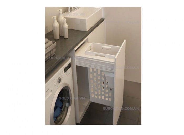 Giỏ đựng đồ giặt ray hộp giảm chấn cao cấp Eurogold EUA01400