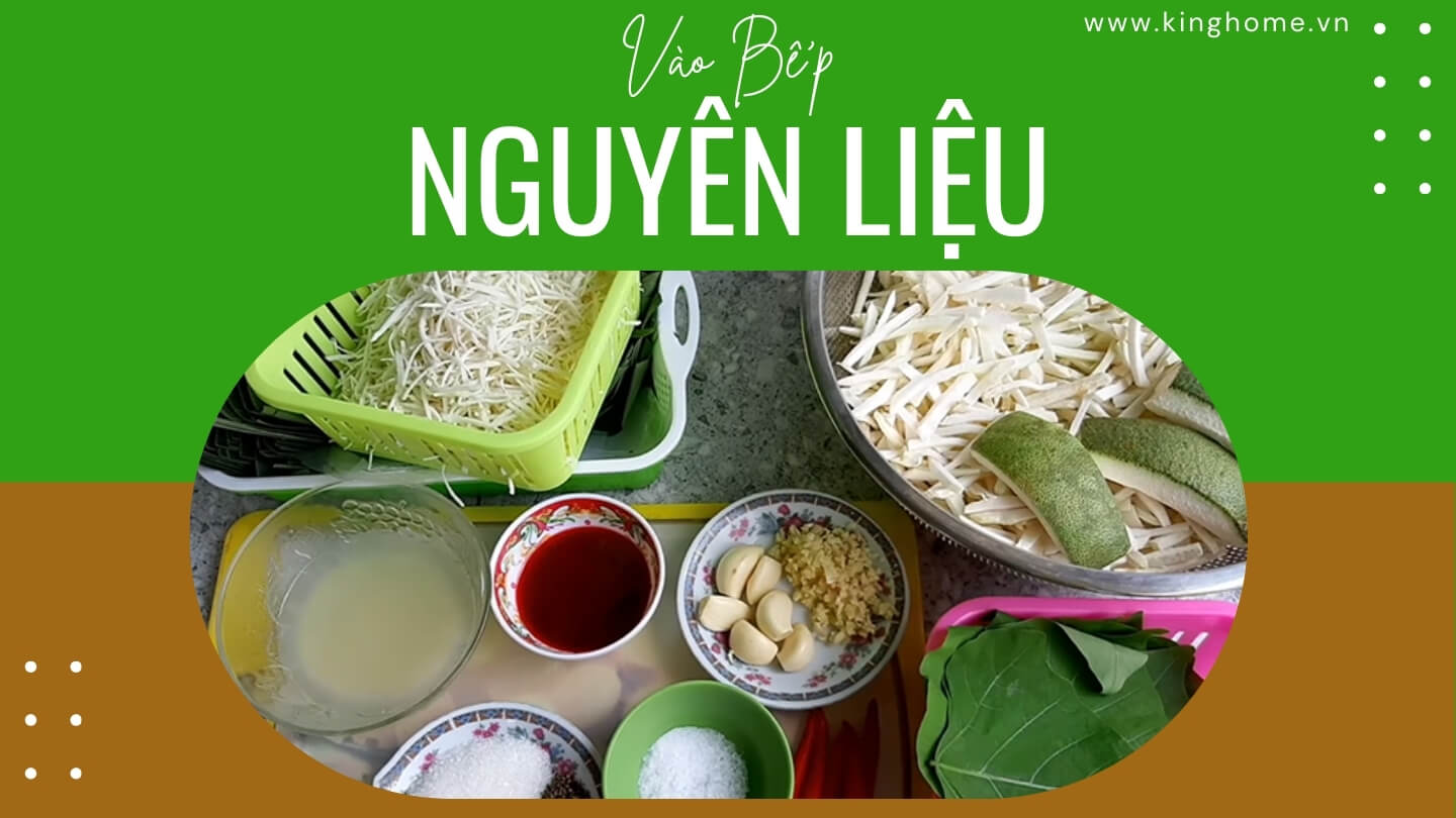 Nguyên liệu gói nem chua chay