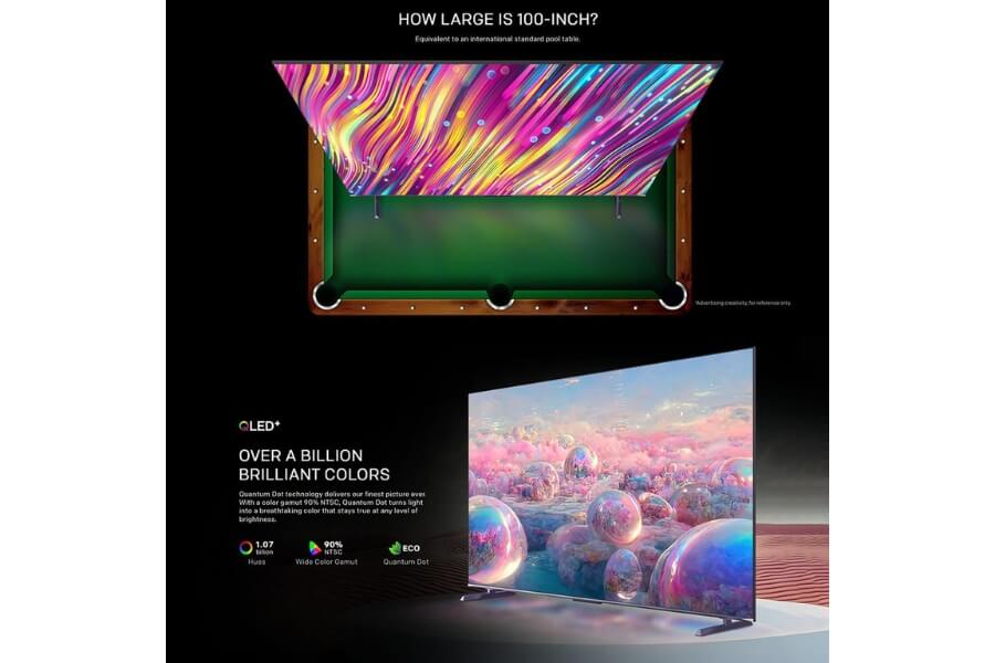 Google Tivi Coocaa 4K QLED 100 inch 100A5D