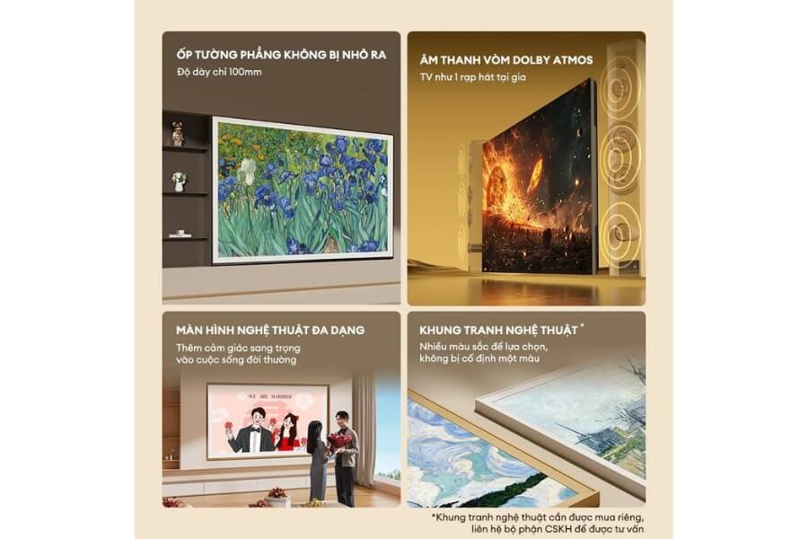 Google Tivi Coocaa khung tranh QLED 4K 55 inch 55LN7000G