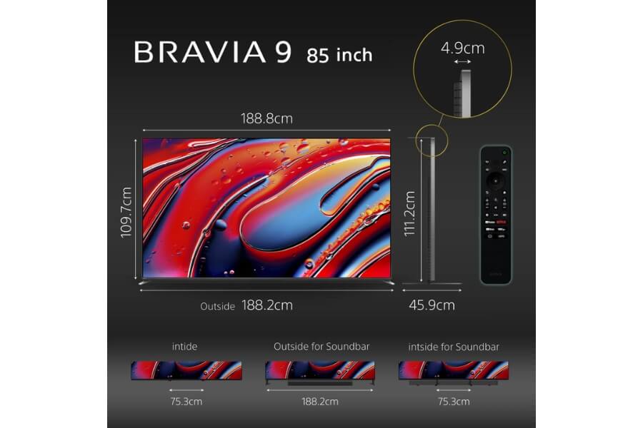 Thông số Google Tivi QLED Mini LED Sony 4K 85 inch K-85XR90