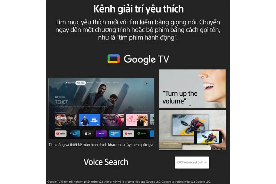 Tính năng Google Tivi Sony 32 inch KD-32W830K