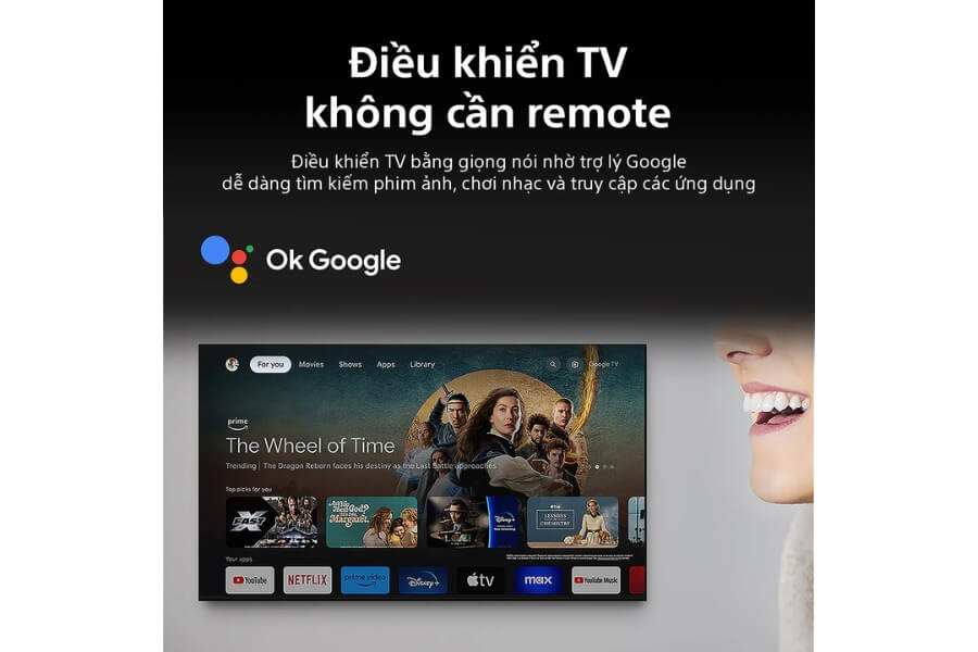 Tính năng Google Tivi Sony 4K 43 inch K-43S30