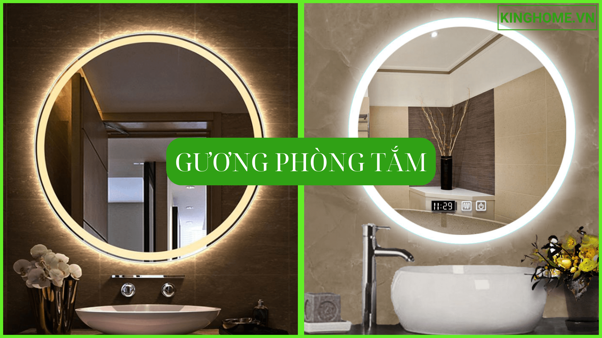 Gương LED cảm ứng