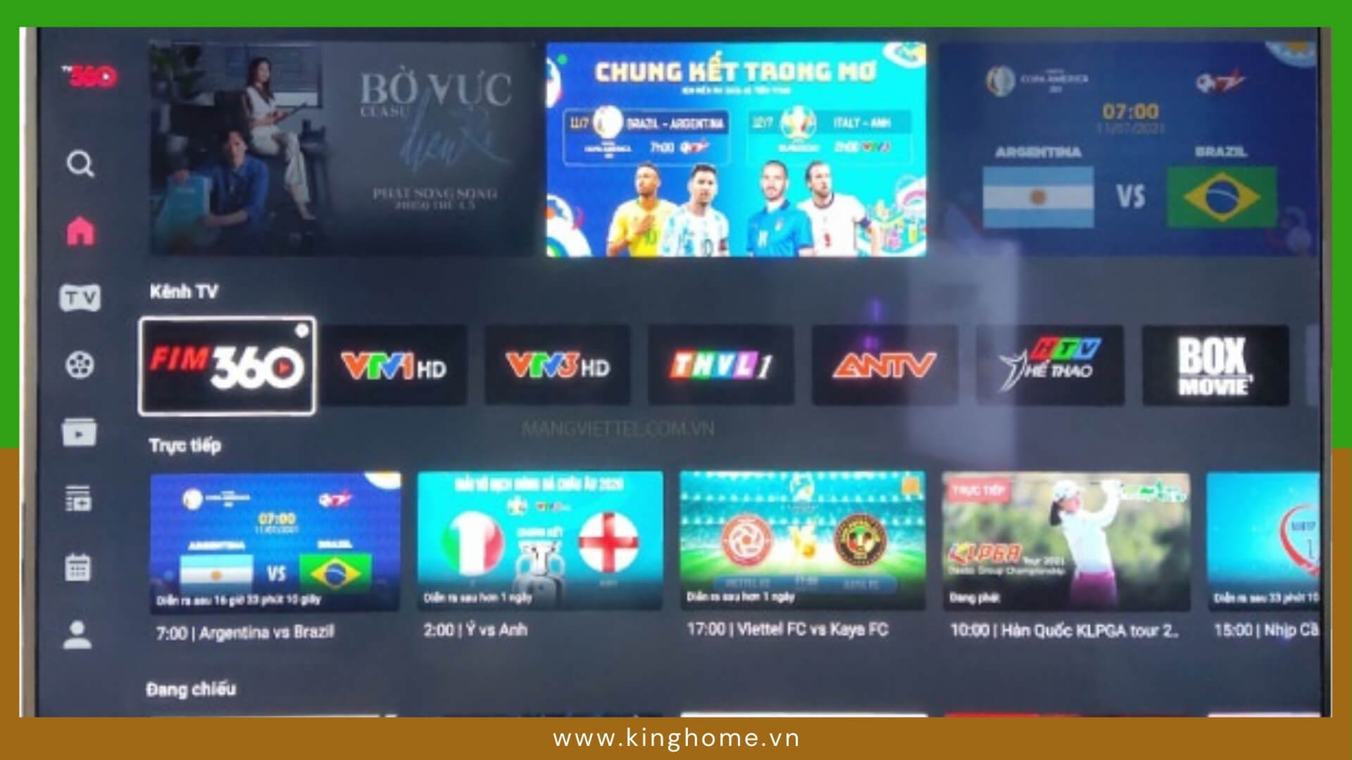 Kích hoạt gói Viettel TV360