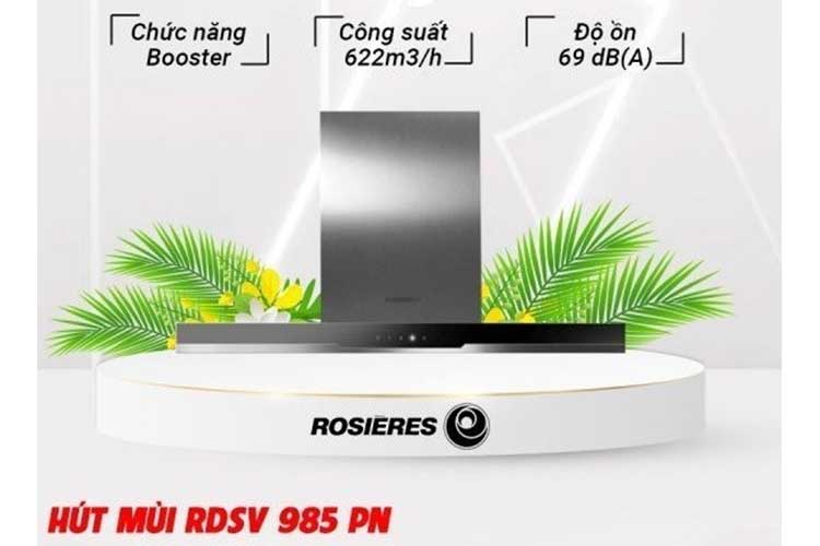 Hút mùi ống khói 90cm Rosieres RDSV985PN