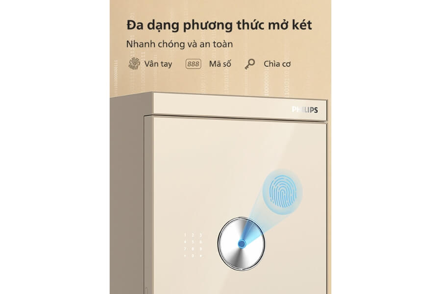 Két sắt thông minh Philips SBX602 113kg Vàng