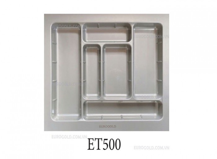Khay chia thìa nĩa chất liệu nhựa cao cấp Eurogold ET500