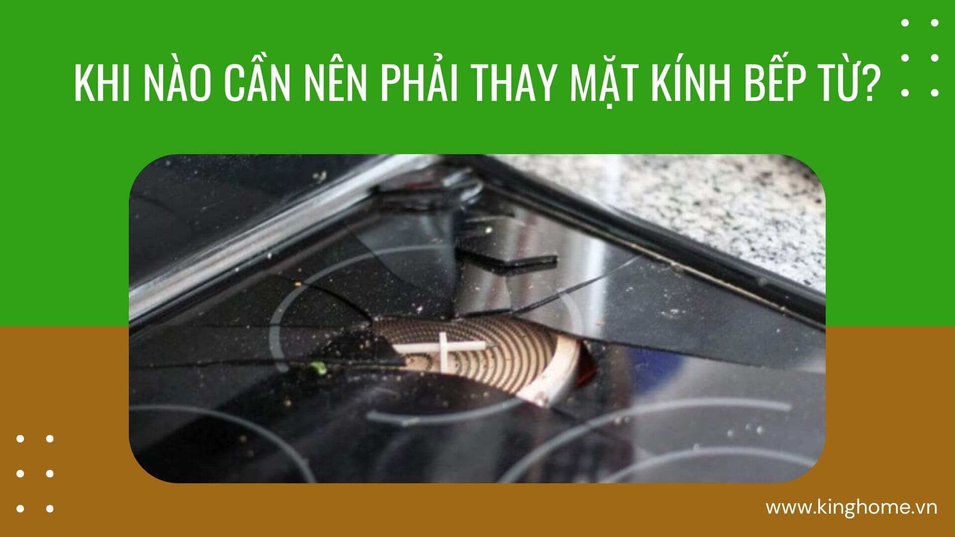 Khi nào cần nên phải thay mặt kính bếp từ