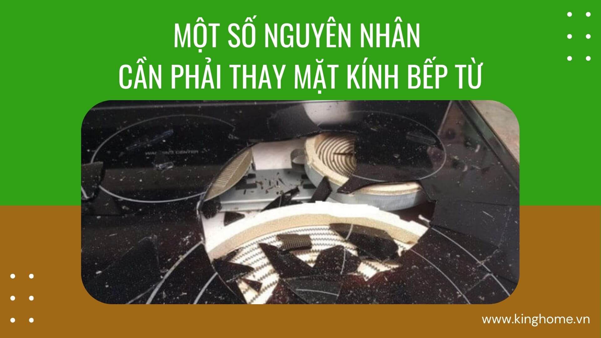 Một số nguyên nhân cần phải thay mặt kính bếp từ