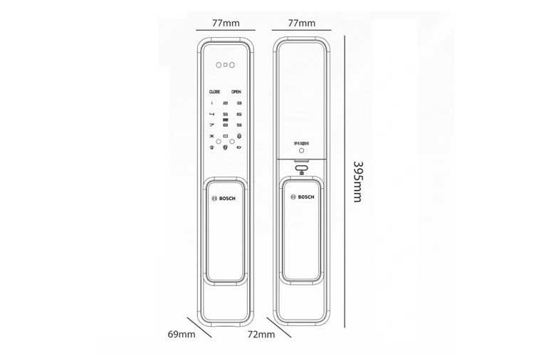 Khóa điện tử Bosch EL 600VF EU GRAY (GDH) - APP