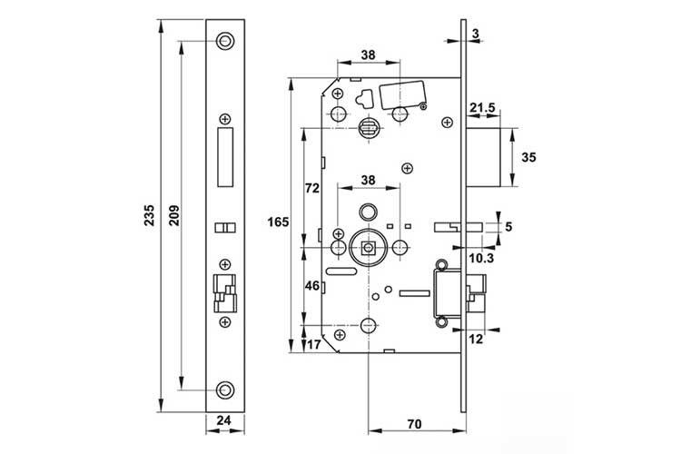 Khóa điện tử PP9000 Hafele 912.20.293