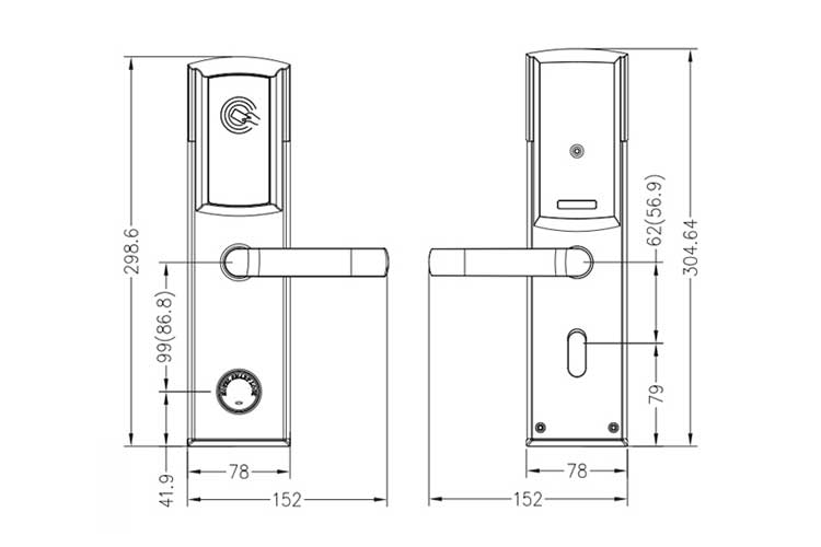 Khóa khách sạn điện tử Hyundai HY-SL01 BLACK