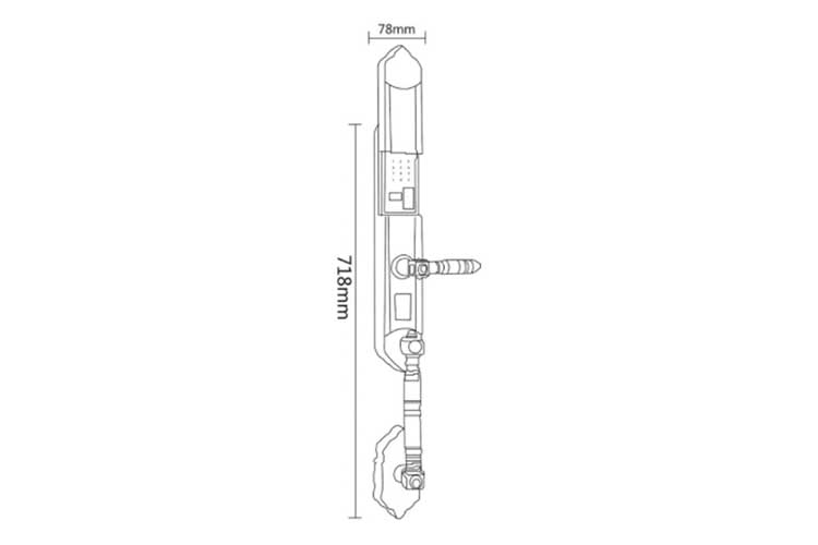 Khóa điện tử đại sảnh Hyundai HY-SLC8820 BRONZE 