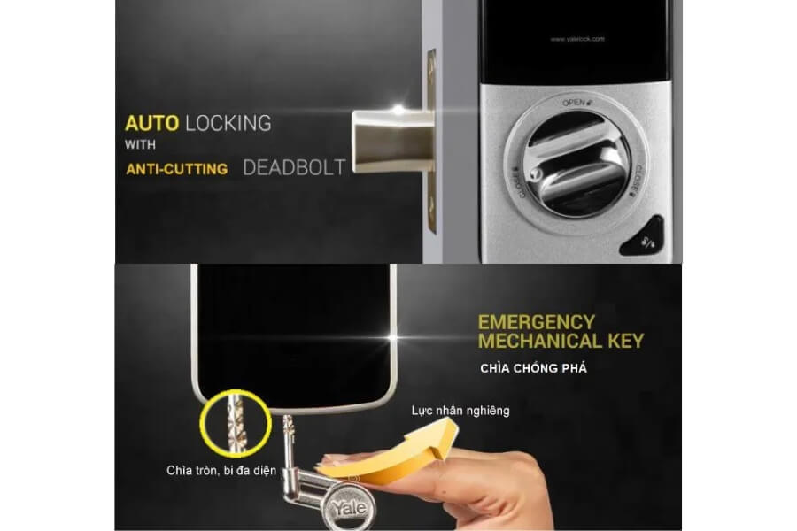 Khóa điện tử Yale Rim lock YDD724A